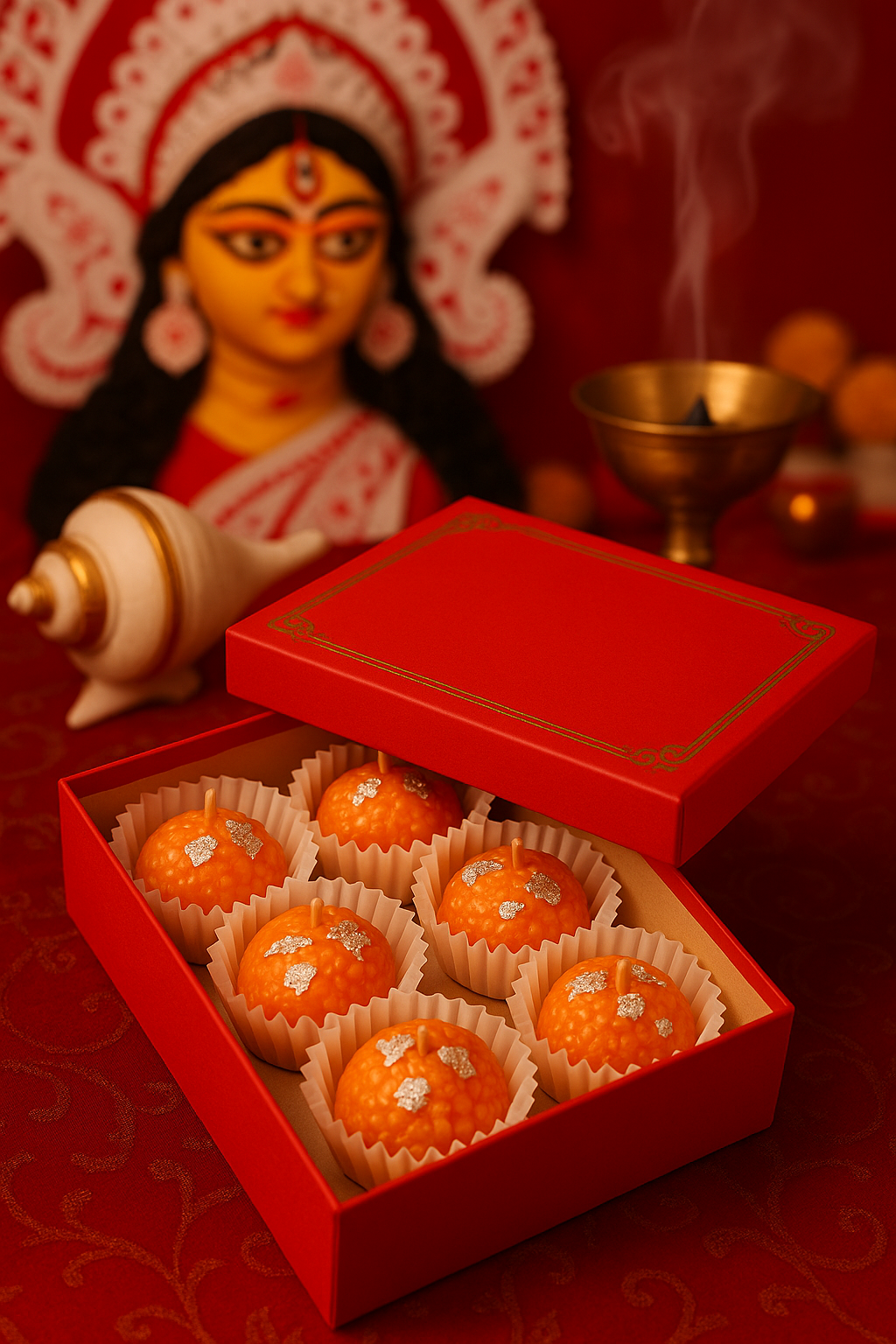 Writtini Laddoo Candle – Festive Mithai Inspired Candles