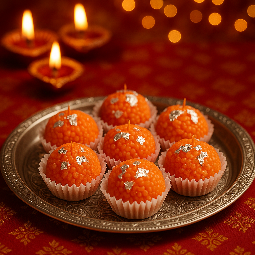 Writtini Laddoo Candle – Festive Mithai Inspired Candles