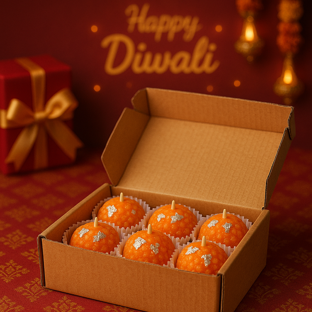 Writtini Laddoo Candle – Festive Mithai Inspired Candles