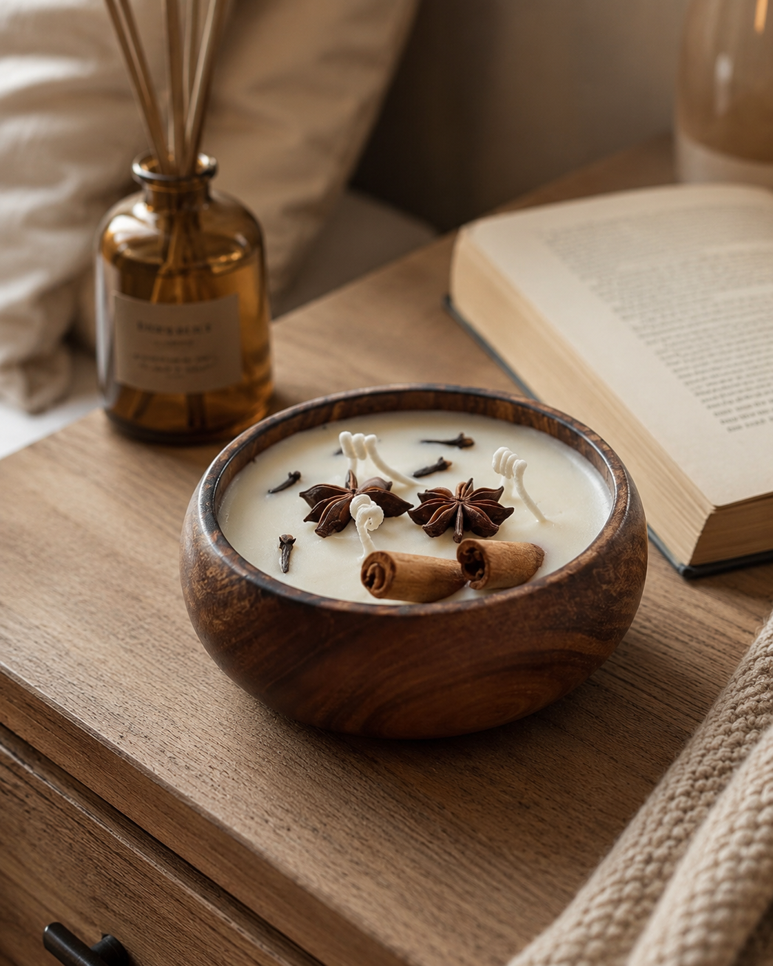 The Wooden Bowl Candle – Vanilla