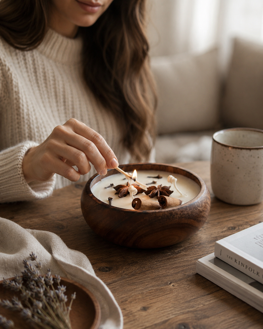 The Wooden Bowl Candle – Vanilla