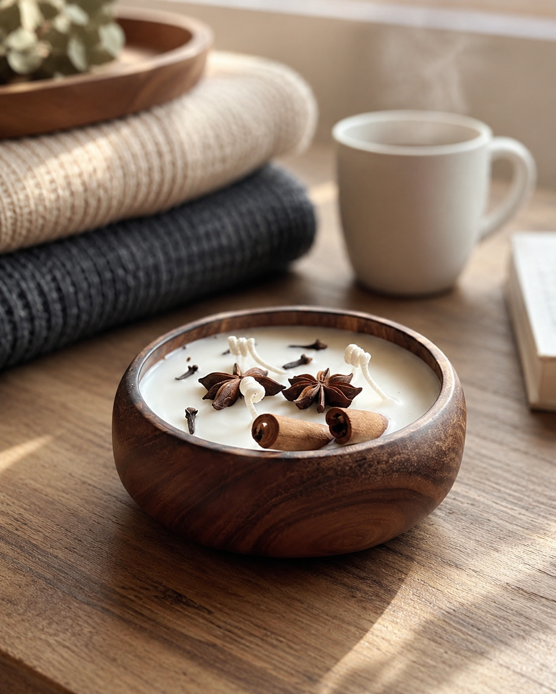 The Wooden Bowl Candle – Vanilla